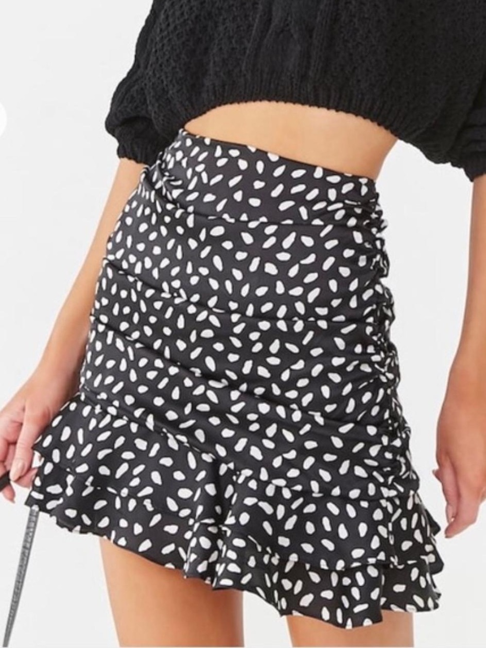 Leche Polka Dot Skirt